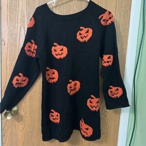 TikTok Halloween sweater dress large